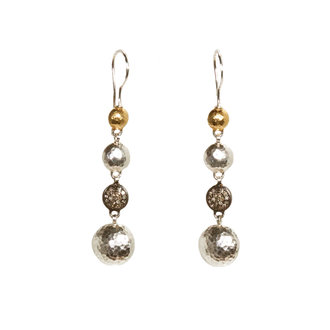 GURHAN Long Lentil Ice Earrings