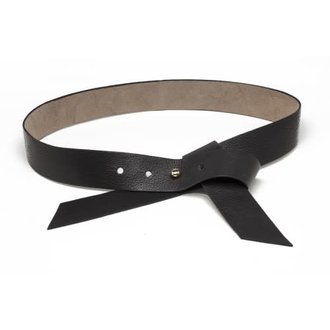 B-LOW THE BELT Black Ribbon Belt