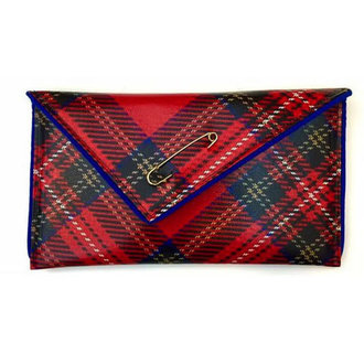 KENT STETSON Tartan Clutch