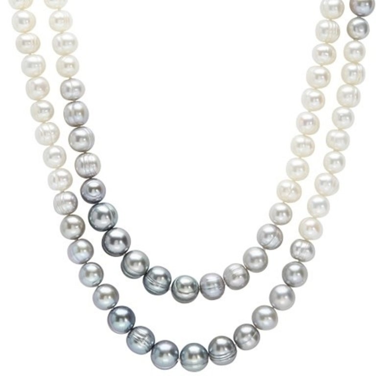 HONORA HONORA Ombre Ringed Single Strand 36" Necklace