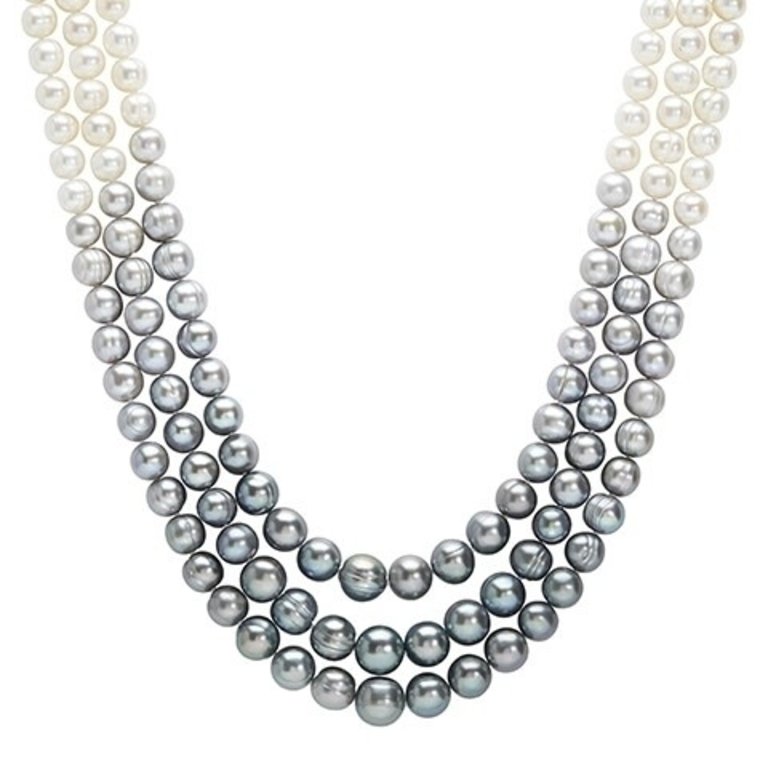 HONORA HONORA Ombre Graduated 3 Row Necklace