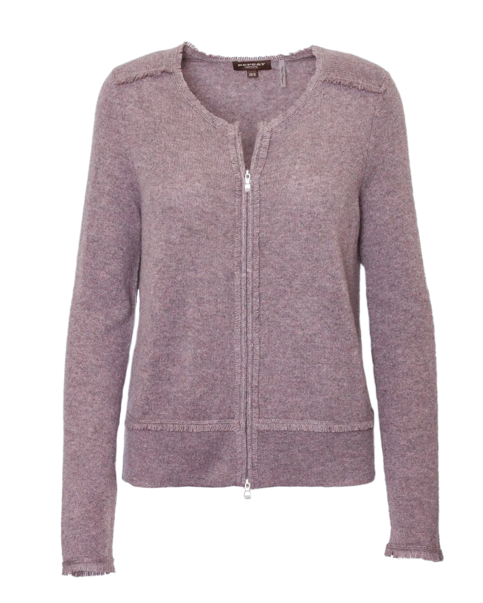 REPEAT Cashmere Zip Cardigan, 100044 - Touch of Class