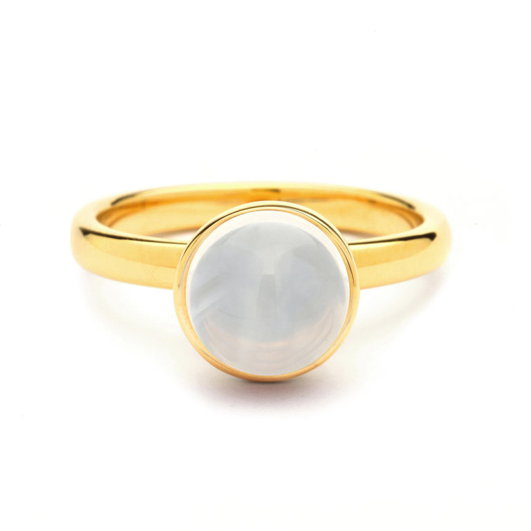 SYNA SYNA Moon Quartz Stacking Bauble Ring