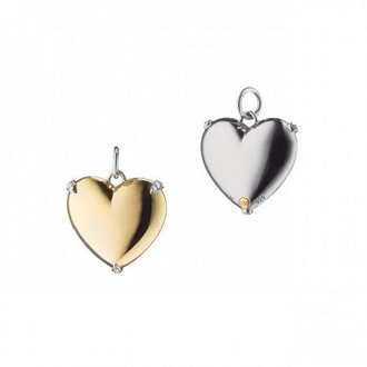 MONICA RICH KOSANN Heart of Gold and Sterling Charm, Large