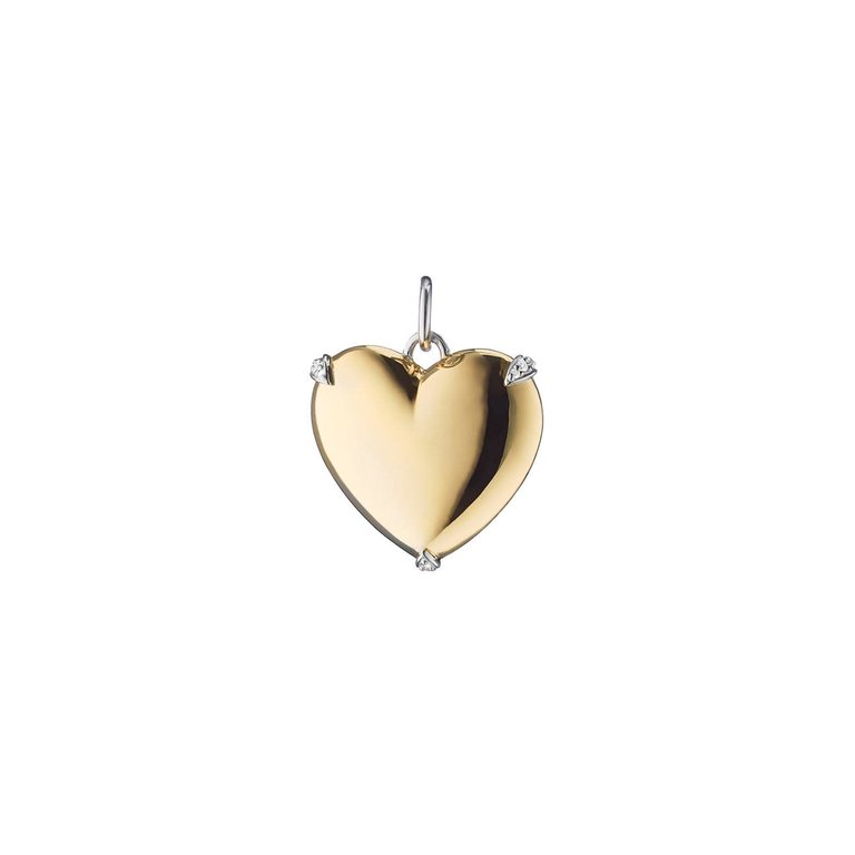 MONICA RICH KOSANN MONICA RICH KOSANN  Heart of Gold and Sterling Charm, Large
