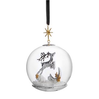 MICHAEL ARAM Reindeer Globe Ornament
