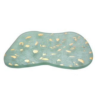 ANNIEGLASS Elements Lake Appetizer Tray