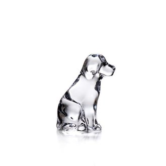 SIMON PEARCE Hand Blown Glass Dog