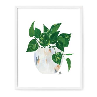 OUR HEIDAY Golden Pothos Print