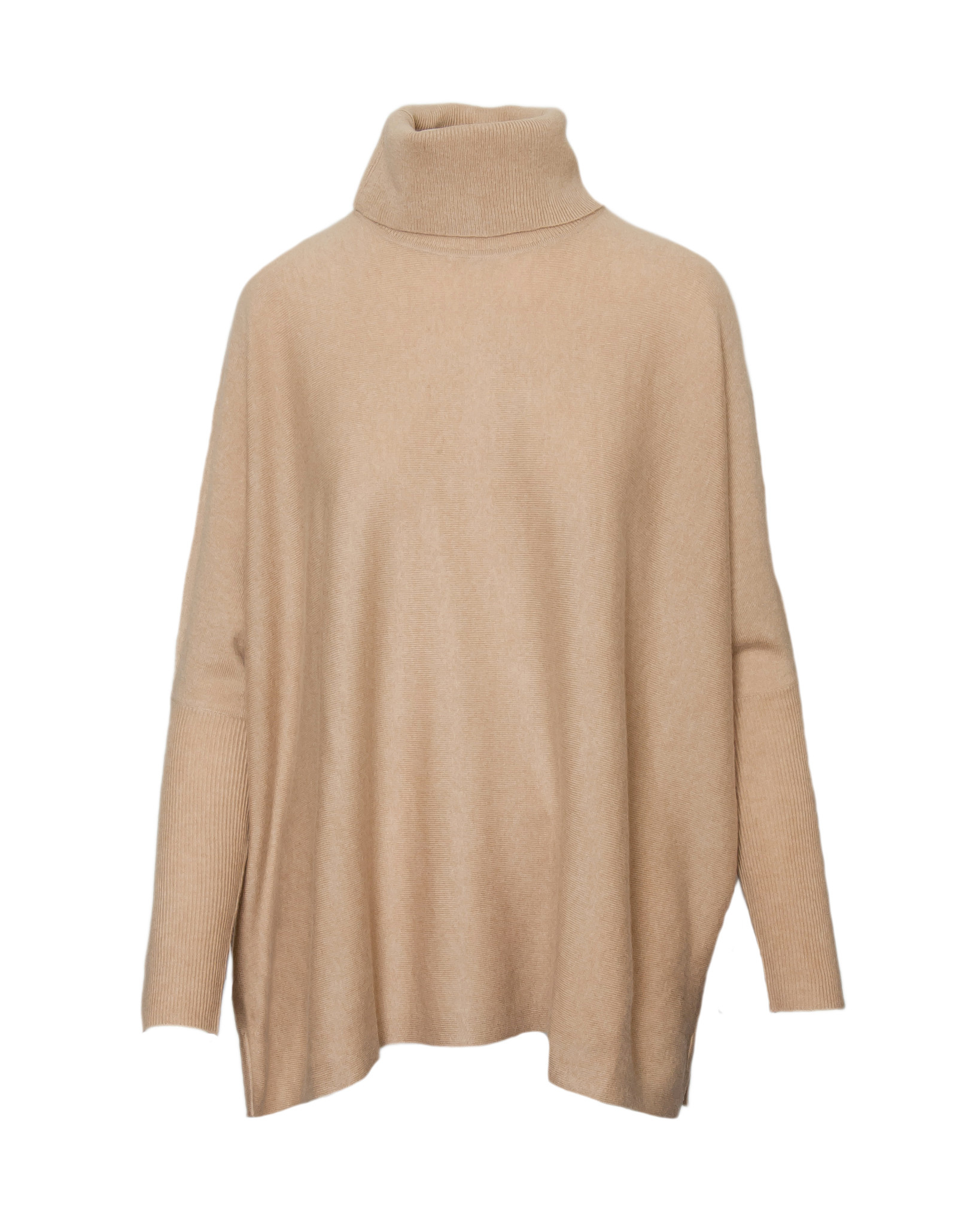 Split Turtleneck Cashmere Pullover - OBSOLETES DO NOT TOUCH
