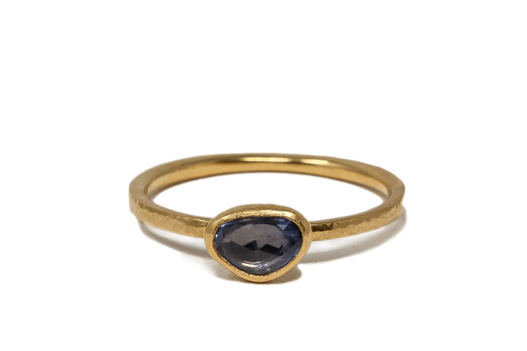 GURHAN GURHAN One of a Kind Rose-Cut Fancy Sapphire Stack Ring