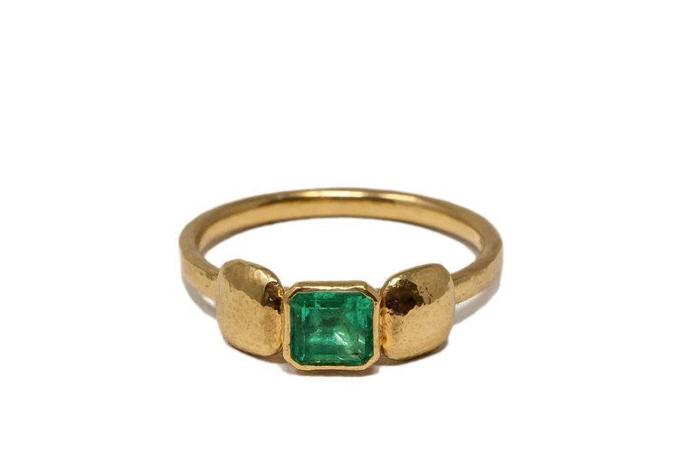 GURHAN GURHAN One of a Kind Emerald Stack Ring