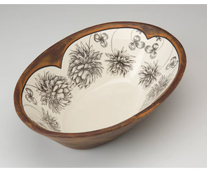 LAURA ZINDEL DESIGN Clover Large Serving Dish, H2LSBOCLBR