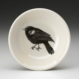 LAURA ZINDEL DESIGN Red-Winged Blackbird Sauce Bowl