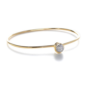 SYNA Small Diamond Bauble Bangle Bracelet