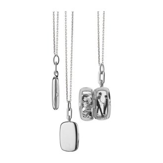 MONICA RICH KOSANN Sterling Silver Slim "Dee" Locket Necklace