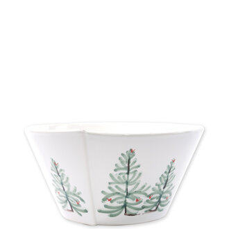 VIETRI Lastra Holiday Medium Stacking Serving Bowl