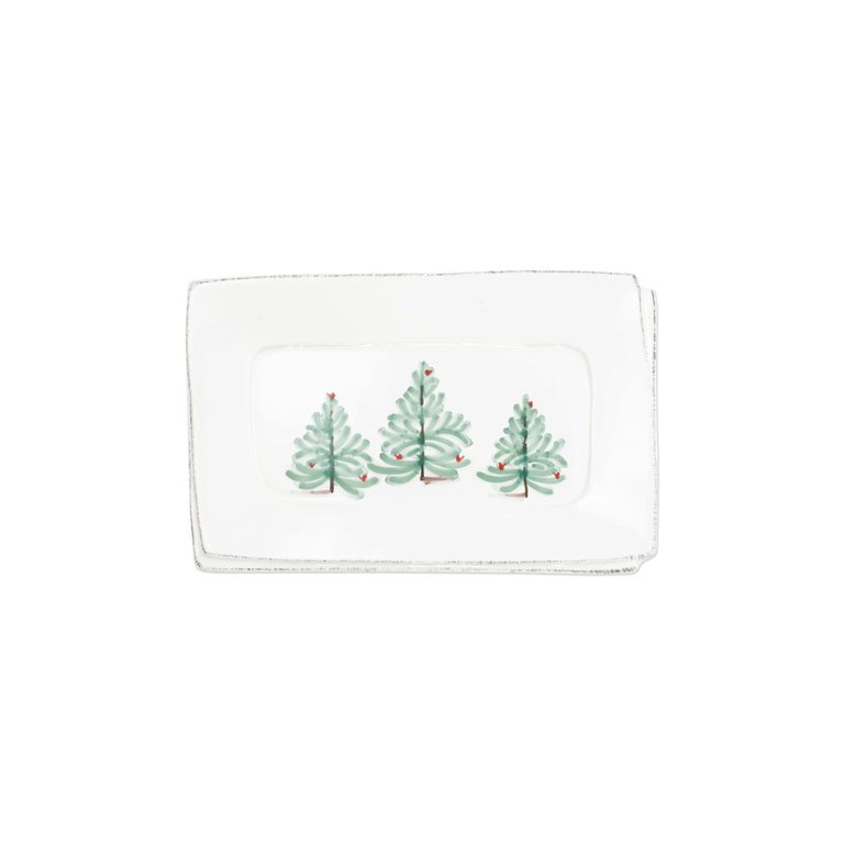 VIETRI VIETRI Lastra Holiday Small Rectangular Tray