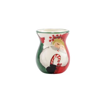 VIETRI Old St. Nick Bud Vase
