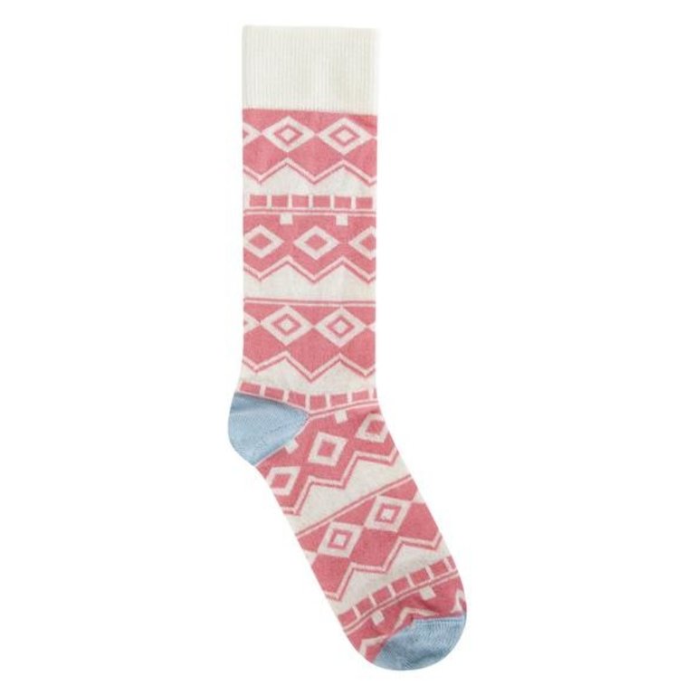 CRESCENT SOCK CO. CRESCENT SOCK CO. Woods Crew Pink Holiday Sweater Socks