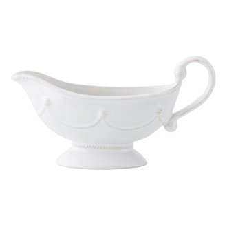 JULISKA Berry & Thread Whitewash Sauce Boat