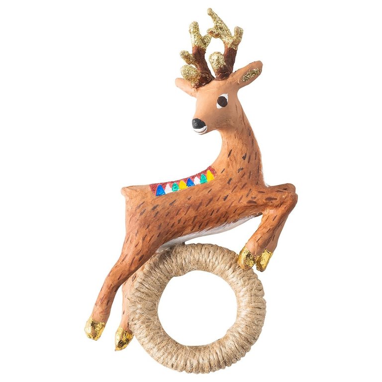 JULISKA JULISKA Reindeer Napkin Ring, Set of 4