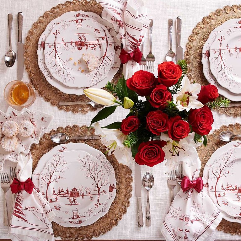JULISKA JULISKA Country Estates Winter Frolic Ruby Dessert/Salad Plate