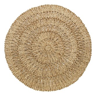 JULISKA Straw Loop Natural Round Placemat