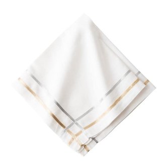 JULISKA Napkin Metallic Ribbon, 22" Square