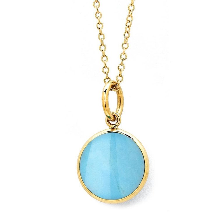 SYNA SYNA 10mm Turquoise Chakra Pendant