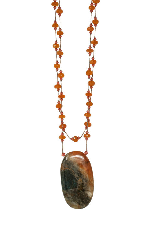 MARGO MORRISON MARGO MORRISON Faceted Carnelian, Apetite Necklace