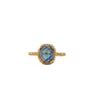 HEIM Peridot & Blue Topaz Ring