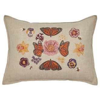CORAL & TUSK Butterflies & Blooms Pillow