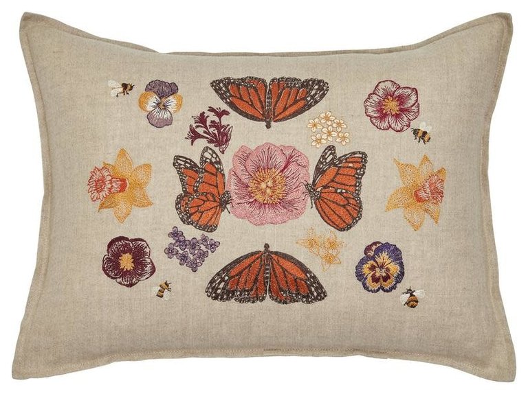 CORAL & TUSK CORAL & TUSK Butterflies & Blooms Pillow