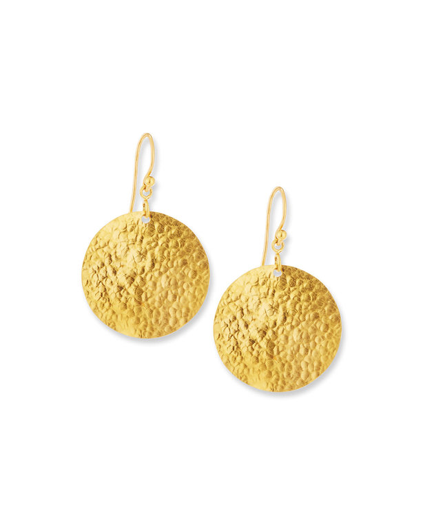 GURHAN GURHAN 24K Gold Flake Earrings