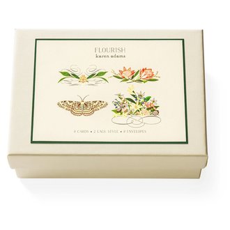 KAREN ADAMS Flourish Note Card Box