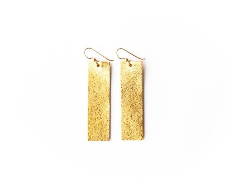 KEVA KEVA Gold Shimmer Four Corners Earrings
