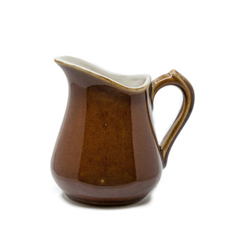 KISS THAT FROG Medium Brown Creamer