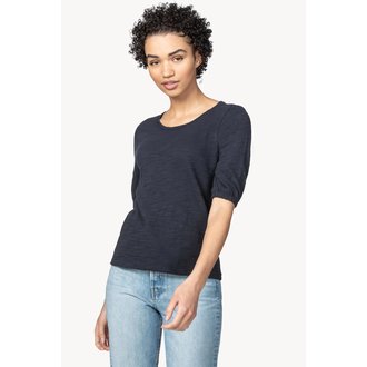 LILLA P Puff Sleeve Crewneck