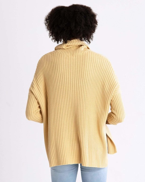 MER-SEA MER-SEA New Yorker Ribbed Cowl Sweater