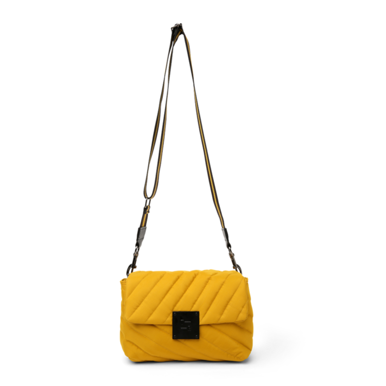 The Limelight Quilted Shoulder Bag In Yellow