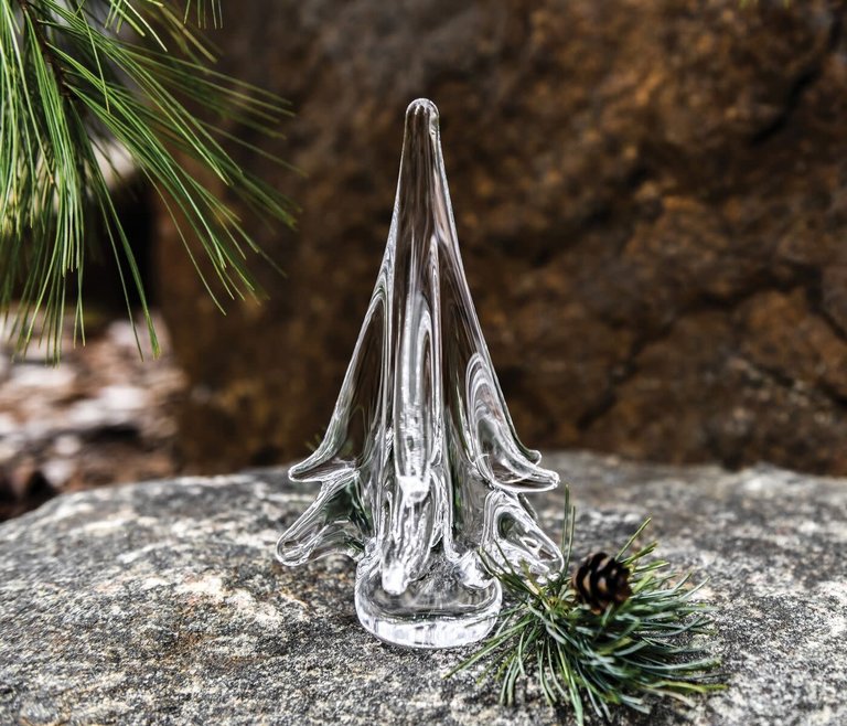 SIMON PEARCE SIMON PEARCE Vermont Evergreen Spruce Tree, 6"