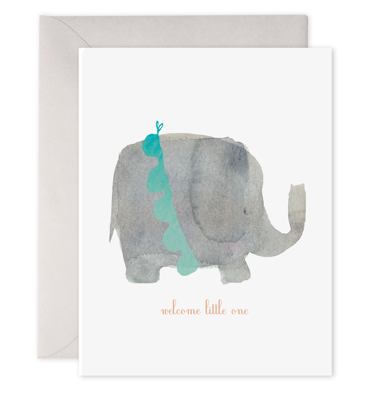 E. FRANCES PAPER E. FRANCES PAPER Welcome Little One Elephant Card