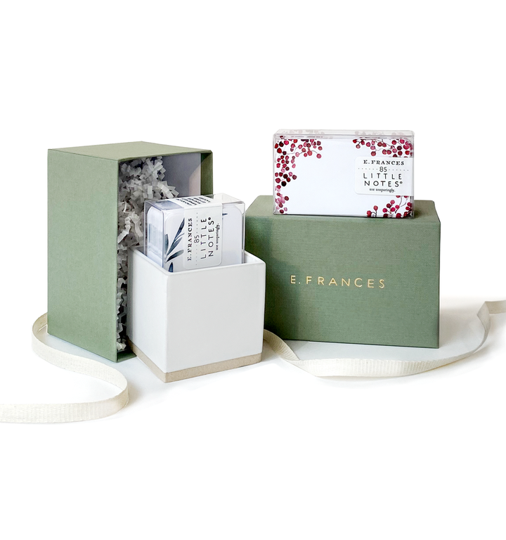 E. FRANCES PAPER E. FRANCES PAPER  Little Notes Ceramic Holder with Gift Box