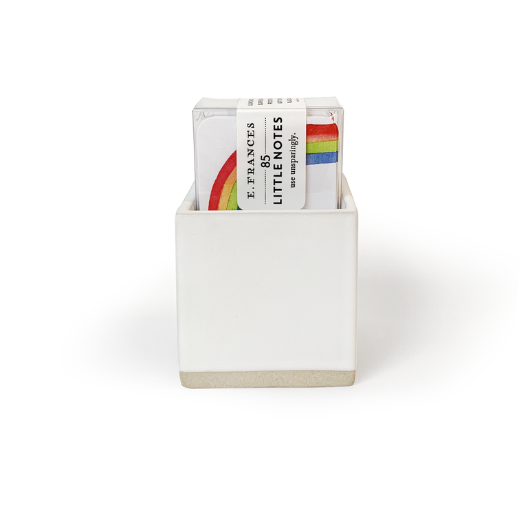 E. FRANCES PAPER E. FRANCES PAPER  Little Notes Ceramic Holder with Gift Box