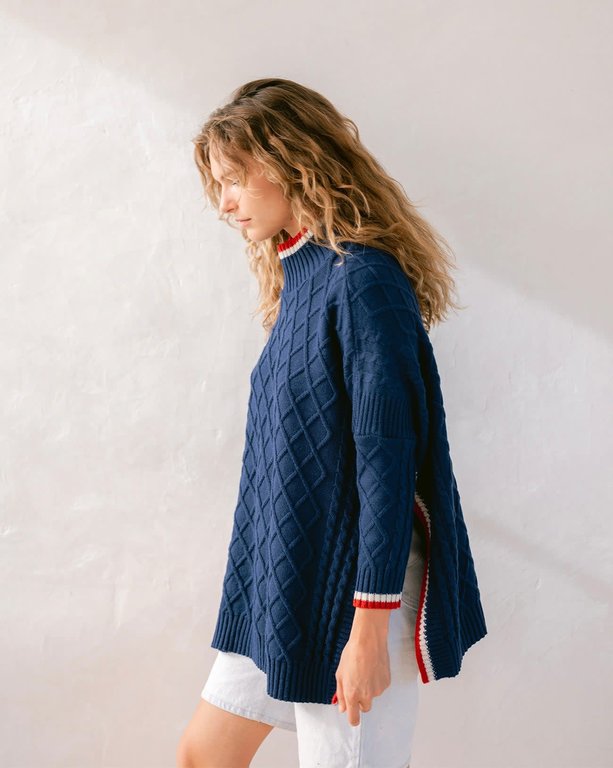 MER-SEA MER-SEA Sailor Sweater with Tipping