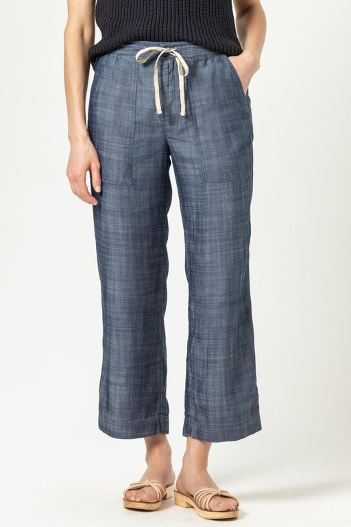 LILLA P LILLA P Chambray Drawstring Pant