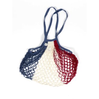 KISS THAT FROG Filt Red, White, Blue Medium Cotton Shopper