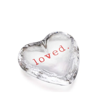 SIMON PEARCE Engraved "Love" Highgate Heart