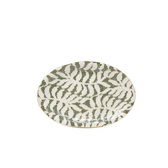 TERRAFIRMA Petite Oval Tray, Fern Pine